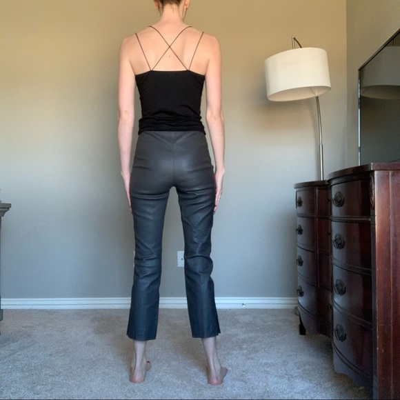 Leather Crop Pants - Picture 6 of 11